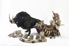 Battle Boar Bone Stabber Black 7.9in 1/12 Scale Action Posable Figure D20studio