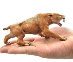 6IN PVC Saber Toothed Tiger Animal Toy Action Figure Kids Toys Party Gifts 15CM
