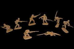 Civil War Confederate Infantry CTS plastic toy soldiers 1:32 scale MARX playset