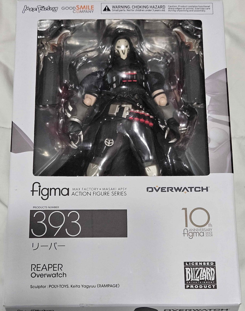 US SELLER figma 393 Overwatch Reaper Action Figure Max Factory AUTHENTIC