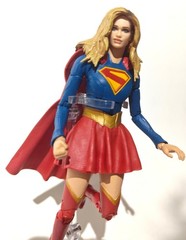 McFarlane DC Multiverse Supergirl + CUSTOM Head & Flight Stand