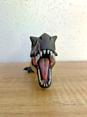 Chibi T-rex, 3d printed figure painted, Jurassic world Rebirth