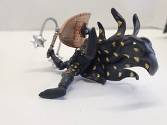 Papo Medieval Knight Action Figure Fantasy Cavalry Horse Bull Black Gold Ox Cow
