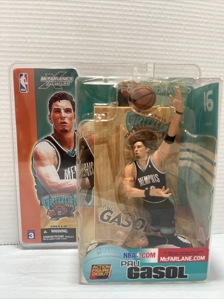 Pau Gasol Figure NBA Series 3 NBA Memphis Grizzlies McFarlane SportsPicks 2003
