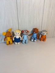 Vintage 1984 TOMY Get Along Gang Dress Up Figures Set Of 5 EUC