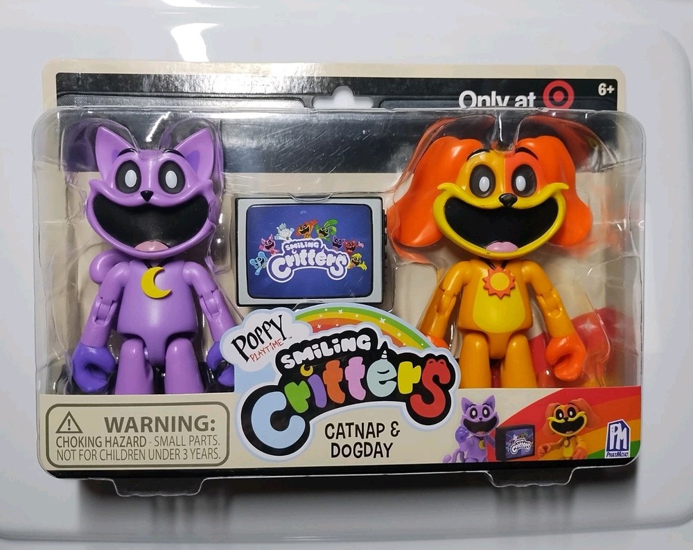 Poppy Playtime Smiling Critters Catnap and Dogday Offically Licensed Figures