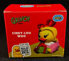 Mini Tubbz – The Grinch – Cindy-Lou Who – Rubber Duck – Approx 2″ High – Red Box