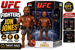 UFC Jon Jones Action Figure Octagon Fighters PMI 6” Collectible Figure RARE