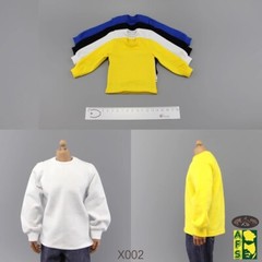 AFS X002 1/6 Male Loose Casual Long Sleeve T-shirt Sweatshirt For 12″ Figures