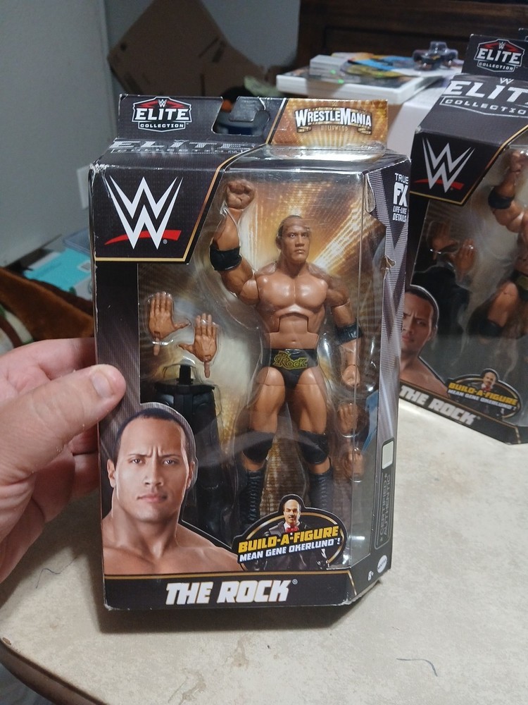 WWE WrestleMania Elite Collection The Rock Action Figure, NIB