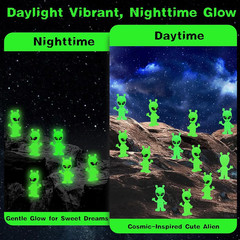 30 Pcs Mini Alien Figures Glow in the Dark, Small Luminous Little Tiny Alien …