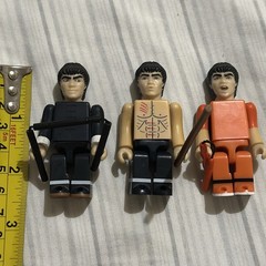 Medicom Toy KUBRICK Bruce Lee 3 Piece Mini Toy Figures Complete With Accessories