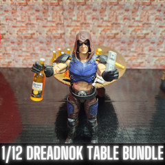 DREADNOK TABLE BUNDLE, For 1/12 Scale Figures, Zartan Throne, Gi Joe Classified