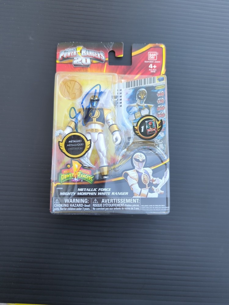 Power Rangers Signed Jason David Frank Force Mighty Morphin White Ranger Auto