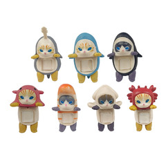 2026 Hot Sales Shark Cat Blind Box Mini Figure Party Series Blind Box Trendy Pla