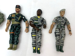 Vintage Lot-4 Lanard The Corps 3.75″ Action Figures Loose Military