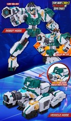 Metal Cardbot W Heavy Iron W Blue Cop W Phantom Hornet Tigun Transforming Robot