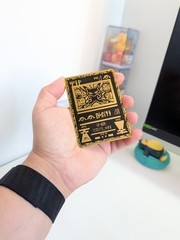 Mew Gold Metal Collector Card Display Piece Unofficial Fan Art