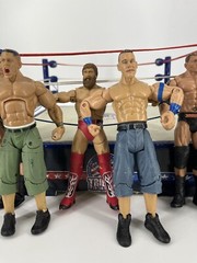 WWE Wrestlemania Mix Lot Of 8 Action Figures PLUS WWE Arena John Cena Undertaker