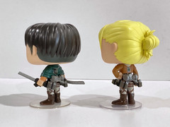 Funko Pop! Attack on Titan Levi Ackerman #235 and Annie Leonhart #236 Vaulted!