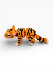 Lot 15 Articulated Tiger Toy Mini 3D Printed Jungle Cat Fidget Desk Pet – 3″
