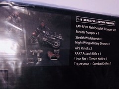 EXCLSV* Acid Rain 1/18 3.75” STEALTH TROOPER MOTORCYCLE gi joe Action Figure SET