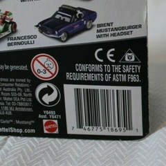 2013 Disney Pixar Cars #17 ALEX CARVILL✰Security Guard fiat at Porto Corsa✰WGP