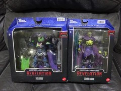 Masters of the Universe Revelations Scare Glow and Skelegod New!