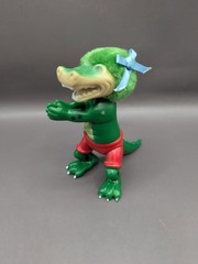 Vintage 1985 Funny Foots Alligator Crocodile Grabber Hugger Figure Toy Dinosaur