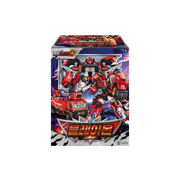 Metal Card Bot W Blaion Transforming Fire Engine Robot Vehicle Figure Car Toy
