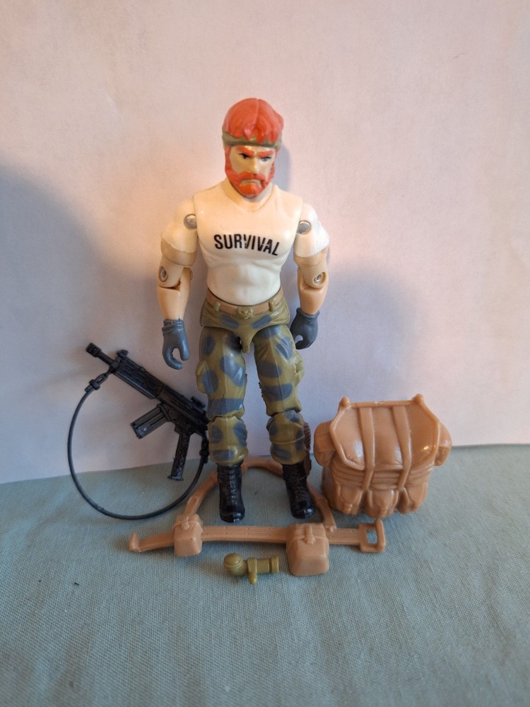 GI Joe Outback 1987 v1 *100% COMPLETE Repaired Strap Vintage ARAH NICE WHITE