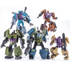Deformation Toys Combiner Set 5 in 1 Small Scale Anime Action Figure Model Ro…