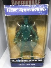 First Appearance Series 4 Blue Beetle Stealth Variant Action Figure Damaged Box