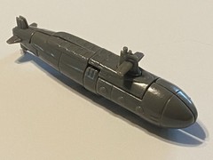 Dive Dive (Grey) – Unknown GoBots KO Submarine 1980’s Era VARIANT HEAD SCULPT!
