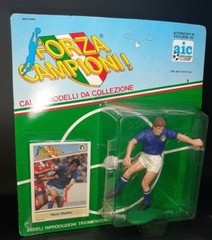 Paolo Maldini Milan FORZA CAMPIONI Toy Shirt AIC KENNER ACTION FIGURE SEALED