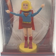Justice League Supergirl Wooden Plush Puppet Figure DC Comic Collectors Item 2D