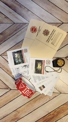 1/6 SCALE Dollhouse MINI Chicago FIRE Arson Badge, Folders, Caution Tape, Docs
