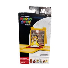 Jakks Pacific Super Mario Bros Movie Cat Mario 1.25 in Mini Figure!