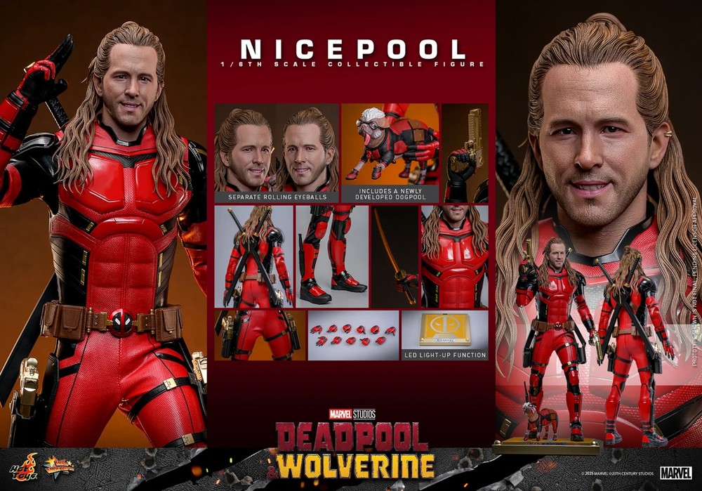 Hot Toys 1/6 Scale Figure DEADPOOL/WOLVERINE 3 NICEPOOL MMS788 In Stock NEW