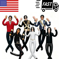 New Style Michael Jackson Cosplay Prop Doll Plush Stuffed Figure Dolls Room Deco