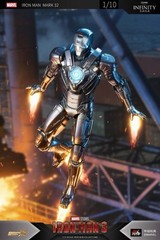 zd toys IRON MAN MARK 32 ROMEO 1/10 action figure iron man 3 MARVEL ship July