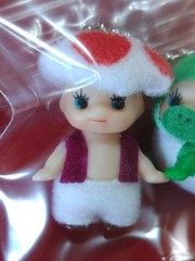 Toad & Yoshi Kewpie Costume Cute Fluffy Mascot Super Mario