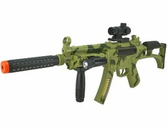 M4 Carbine, Light Up Combat Rifle Machine Gun Toy, Light/Sound/Vibration, Batter