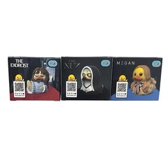 Mini Tubbz Cosplay Duck Horror – Megan, “The Exorcist” Regan, the NUN – Lot Of 3