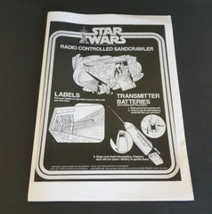 Vintage Star Wars, Jawa Sandcrawler, Repro Remote Control Working