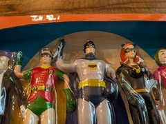 DC Comics BATMAN Classic TV Series Bendable Figures 5 Pack New Box Penguin Joker
