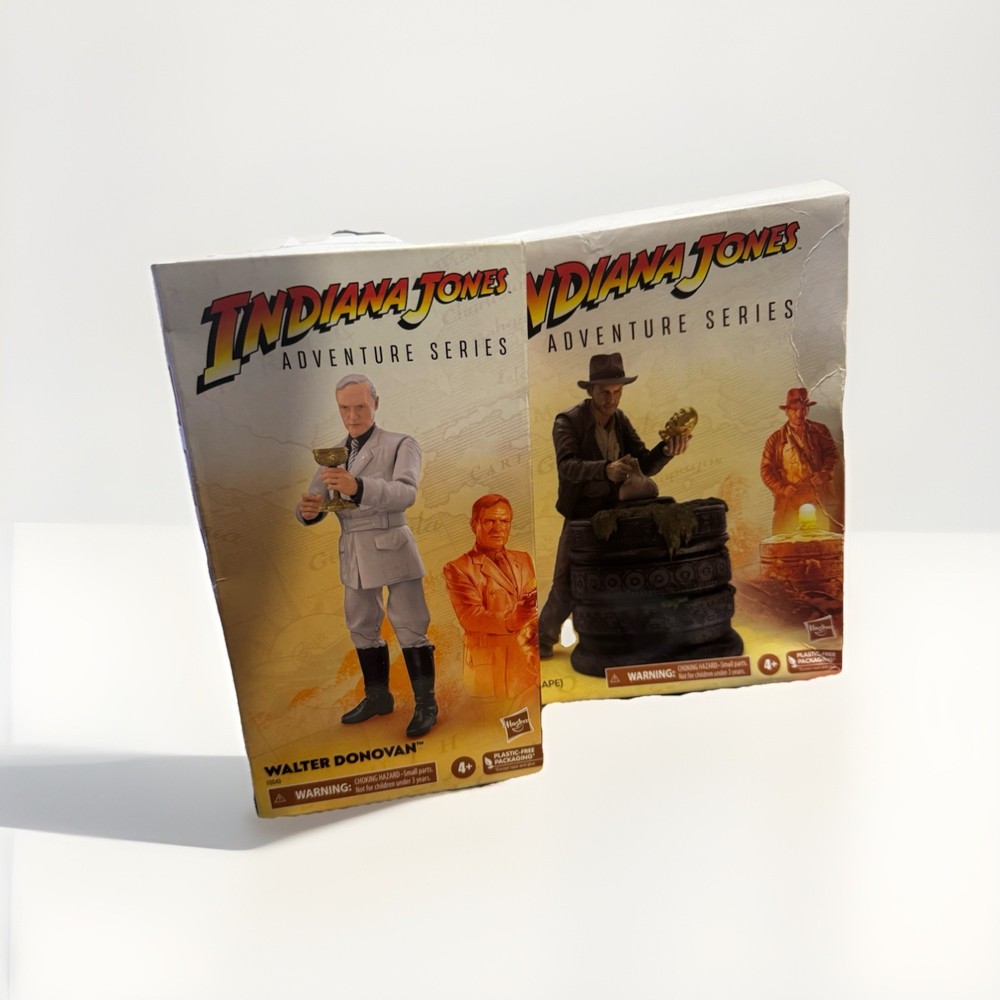 Indiana Jones Adventure Series Figure Lot. Walter Donavon & Indy. New