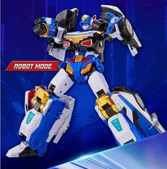 Metal Cardbot W Season3 BLUECOP W Transformer Robot Police Car Figure Toy 2025