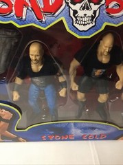 NEW 1998 Jakks Pacific WWF Bad Bonz Stone Cold Exclusive T-Shirt Editon Figures!