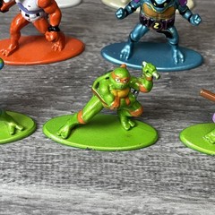 Jada Toys Nano Metalfigs Teenage Mutant Ninja Turtles Lot Of 17 TMNT Light Wear